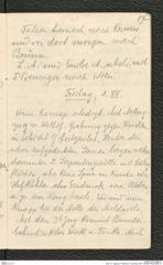 Seite 19, Tagebuch "Willendorf | Grabung 1927" (NHMW-PRAE-BBB-37)